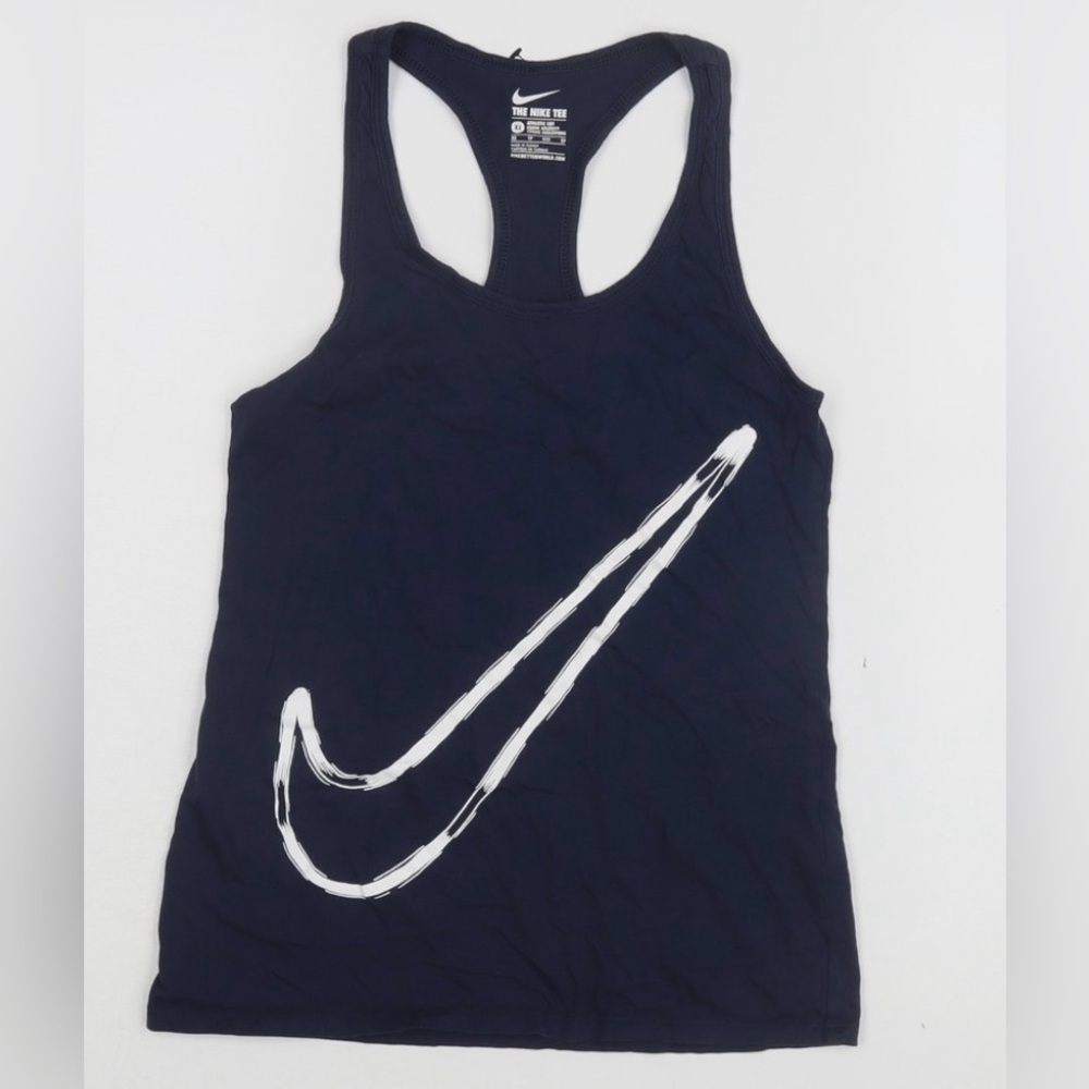 Nike Women's black and white Athletic Tank S
Racerback